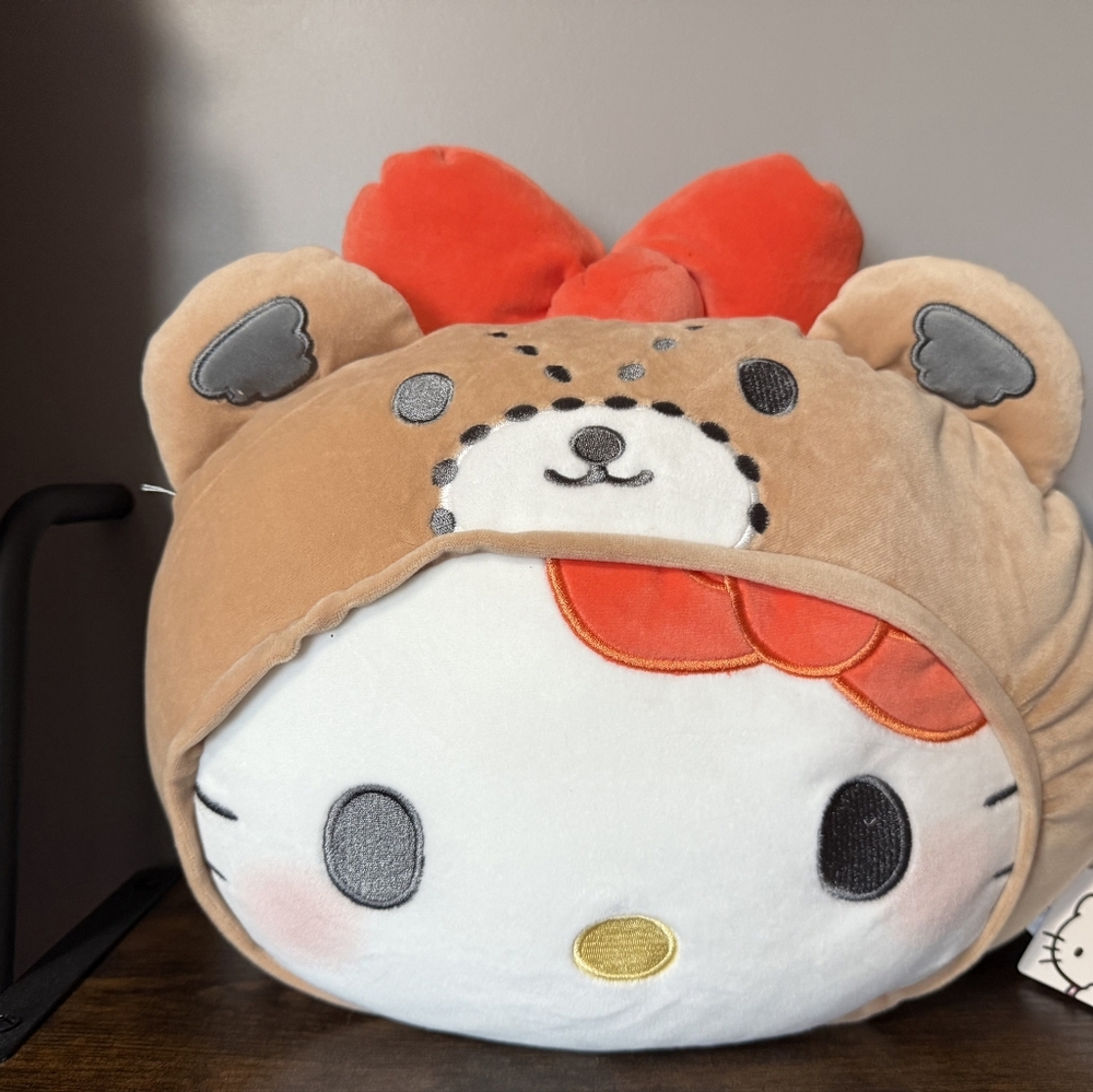 Hello Kitty Bear Costume Plush Pillow